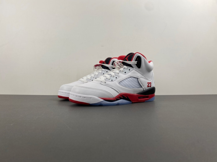 Air Jordan 5 “Fire Red Black Tongue” HQ7980-101