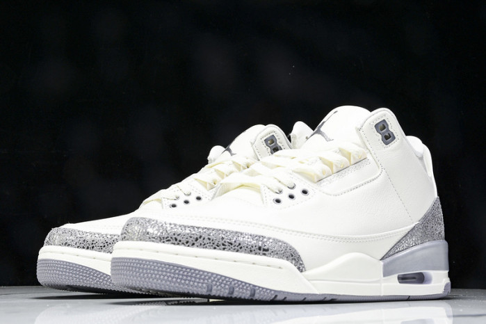 Air Jordan 3 Retro “Sail/Metallic Silver” CK9246-100