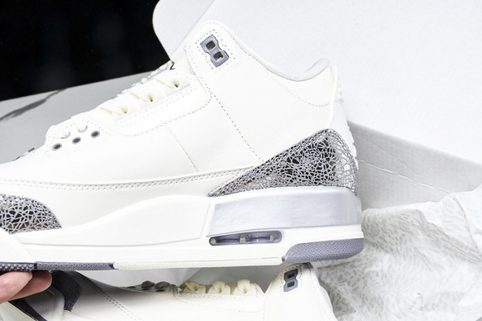 Air Jordan 3 Retro “Sail/Metallic Silver” CK9246-100