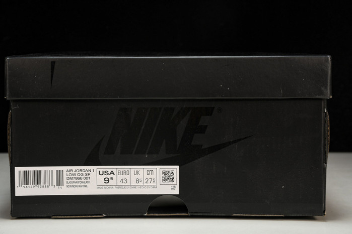 travis scott x air jordan 1 low og “black/phanT0m” dm7866-001