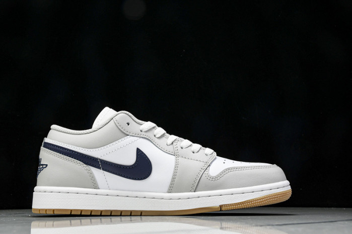 Air Jordan 1 Low Midnight Navy Neutral Grey 553558-146