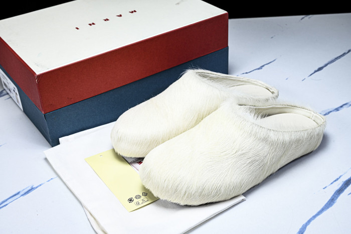 MA SLIDE WHITE FUSSBETT SABOT LOAFERS MAR-019