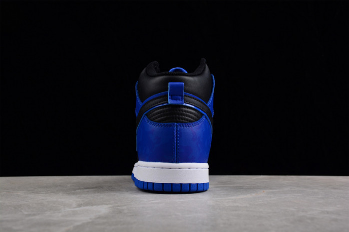 nike dunk high se camo black royal  dd3359-001